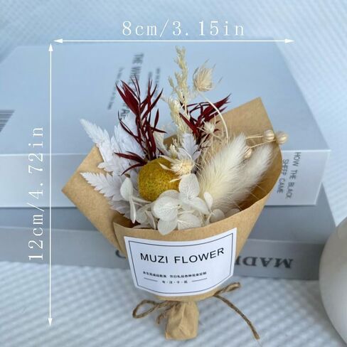 3pcs الكرة الذهبية البسيطة باقة الزهور المجففة، الزهور المجففة الطبيعية وصيفه الشرف باقة هدية مربع ل بوهو الزفاف المزهريات الصغيرة لمراكز الجدول الحرف الزفاف عيد ميلاد الجدول زجاجة ديكور in Kuwait