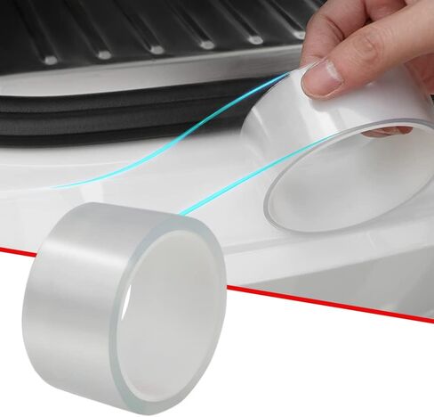 Car Door Edge Guards Clear Door sill Protector,Scratch Protector Anti-Collision Protection Film for Front and Rear Bumper Car Door Scuff Strip Fits for Most Car(2In x 16Ft,Transparent) in Kuwait