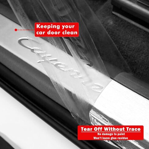 Car Door Edge Guards Clear Door sill Protector,Scratch Protector Anti-Collision Protection Film for Front and Rear Bumper Car Door Scuff Strip Fits for Most Car(2In x 16Ft,Transparent) in Kuwait