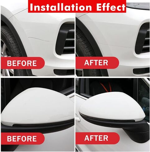 Car Door Edge Guards Clear Door sill Protector,Scratch Protector Anti-Collision Protection Film for Front and Rear Bumper Car Door Scuff Strip Fits for Most Car(2In x 16Ft,Transparent) in Kuwait