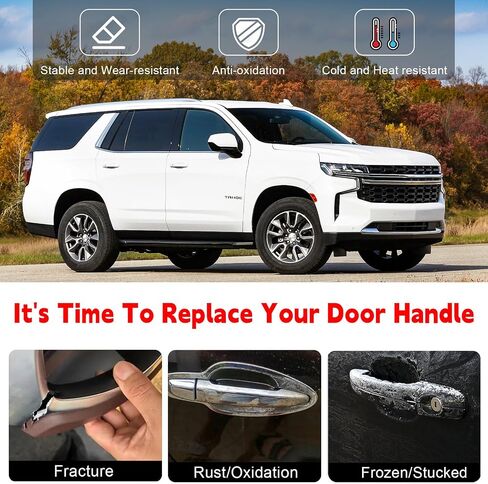 مقبض باب الباب الخلفي الخارجي من FAERSI مع بدائل فتحة المفتاح لسيارة Toyota Tundra 2014-2021 و2016-2021 Toyota Tacoma، يستبدل 69090-0C090 in Saudi Arabia