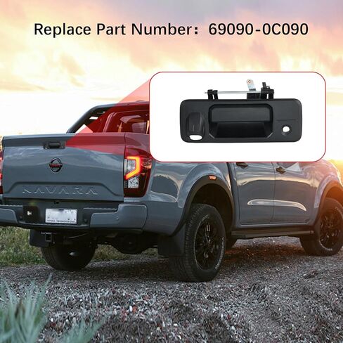 مقبض باب الباب الخلفي الخارجي من FAERSI مع بدائل فتحة المفتاح لسيارة Toyota Tundra 2014-2021 و2016-2021 Toyota Tacoma، يستبدل 69090-0C090 in Saudi Arabia
