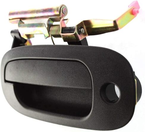 KarParts360 for Dodge Dakota Exterior Door Handle 2002-2004 Driver Side Front, | Textured Black | with Key Hole | Trim: All Submodels | CH1310126 | 55362891AB in Kuwait