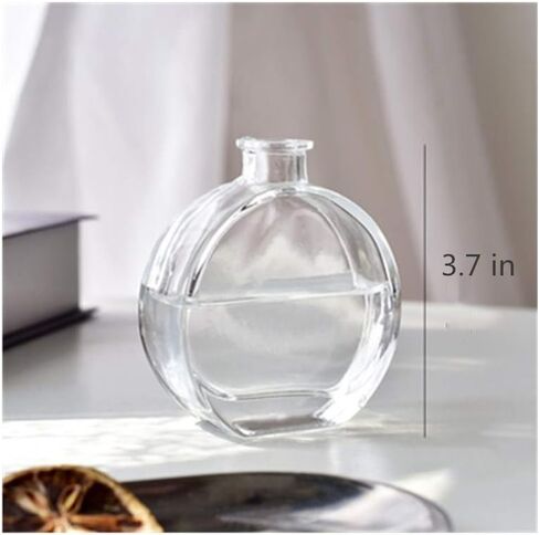 Set of 3 Small Glass Vase for Centerpieces,Glass Bud Vase Hydroponic Vase,Mini Table Vase Clear Flower Vase Decorative for Wedding Farmhouse Party Home Decor(Clear 1) in Saudi Arabia