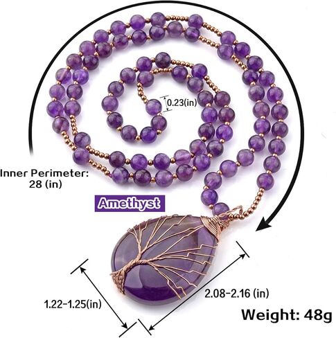 حزمة Top Plaza - عنصران: طقم قلادة وسوار من الجمشت الكريستالي العلاجي in Kuwait