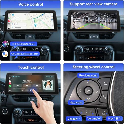 Road Top 12.3" Android 12 Car Stereo Touchscreen for Toyota RAV4 2020-2022 Year(Not fit for Original car with Amplifier!!!, Support Wireless Carplay, Android Auto in Saudi Arabia