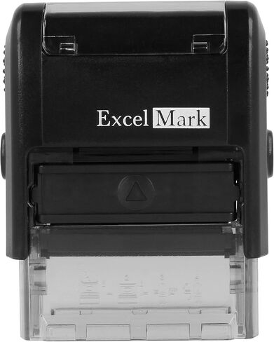 ExcelMark Scanned Self Inking Rubber Stamp - Red Ink with 5cc Refill Ink in Saudi Arabia