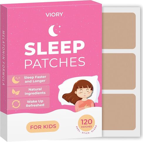 60 Sleep Patches for Kids Extra Strength - Fast Acting, 100% Natural Ingredients, Skin-Friendly & Easy to Apply Sleep Stickers for Girls in Saudi Arabia