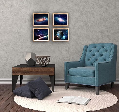 الكون مليء بالنجوم السماء جدار الفن الفضاء الخارجي صور اللوحة المجرة سديم رائعة، لغرفة النوم، غرفة المعيشة، ديكور الحمام، ملصقات للأطفال، غرفة الأولاد أو البنات، مجموعة من 6 (8 "× 10") غير مؤطرة in Kuwait