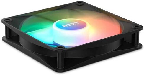 NZXT F140 RGB Core - RF-C14DF-B1-2 x 140 مم مراوح RGB مثبتة على محور مع تحكم RGB، ضغط ثابت عالي وتدفق هواء، محمل هيدروديناميكي، حزمة مزدوجة، أسود in Kuwait