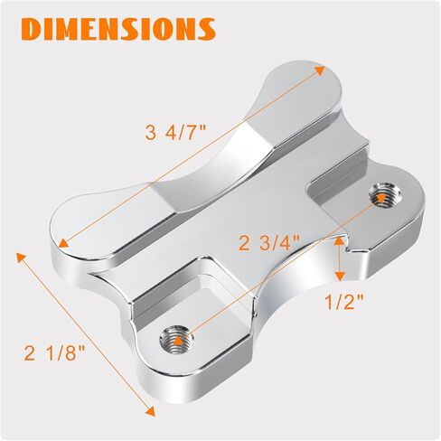 Front Fender Risers 33mm Adapter Relocator Spacer Kit Lift Fender Bracket Mount 21" Wheel Chrome Fender to Fork Fit for 1986-2017 Harley Softail FL Models Fat Boy Deluxe Heritage Classic Slim in Kuwait