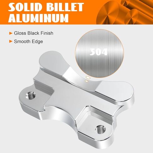 Front Fender Risers 33mm Adapter Relocator Spacer Kit Lift Fender Bracket Mount 21" Wheel Chrome Fender to Fork Fit for 1986-2017 Harley Softail FL Models Fat Boy Deluxe Heritage Classic Slim in Kuwait