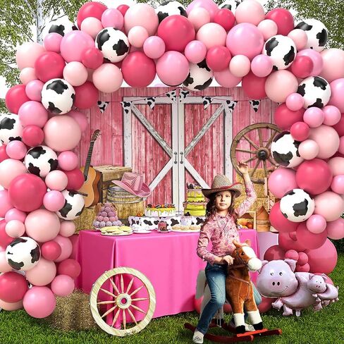 142 قطعة من ديكورات حفلات رعاة البقر الغربية، 140 قطعة من بالونات رعاة البقر، قطعة واحدة من خلفية رعاة البقر، قطعة واحدة من مفرش طاولة رعاة البقر للموضوع الغربي وحفلات أعياد الميلاد وحفلات استقبال المولود الجديد in Kuwait