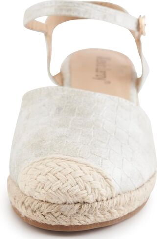 Alexis Leroy Women's Closed Toe Buckle Strap Slingback Espadrilles Wedge Sandals in Kuwait