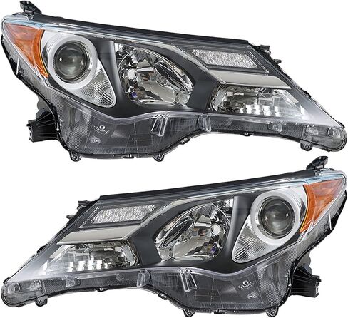 استبدال المصابيح الأمامية LABLT لسيارة Toyota RAV4 2013 2014 2015 زوج المصابيح الأمامية الجانب الأيسر + الأيمن (جانب سائق الركاب) in Saudi Arabia