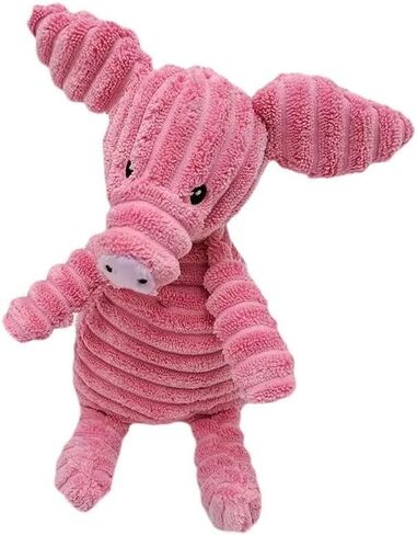 MEETCARE Plush Dog Toys for Small Medium Dogs, Interactive Toys with Squeaky Sound, Soft and Comfortable, Perfect for Pet Training and Playing (Pig) in Saudi Arabia