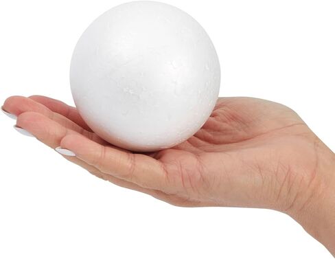 Juvale 48 Pack Small 3 Inch Foam Balls for Crafts, Smooth Polystyrene White Foam Spheres, Solid Craft Foam for DIY Arts and Crafts, Decoration, Science Fair, Household in Saudi Arabia