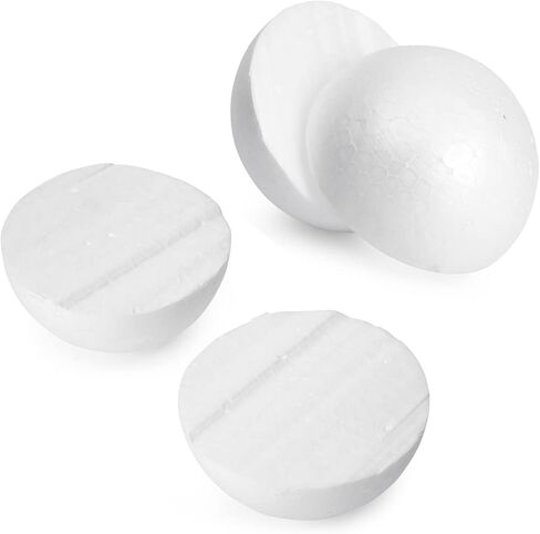Juvale 48 Pack Small 3 Inch Foam Balls for Crafts, Smooth Polystyrene White Foam Spheres, Solid Craft Foam for DIY Arts and Crafts, Decoration, Science Fair, Household in Saudi Arabia
