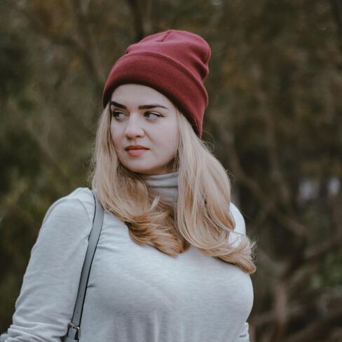 ZOORON 1&2 Pack Beanie للرجال والنساء قبعات صغيرة مترهلة قبعات شتوية متماسكة قبعة تزلج ناعمة للجنسين in Kuwait