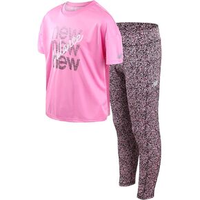 السراويل الضيقة النشطة للفتيات من New Balance - عبوة من قطعتين من سراويل اليوغا كاملة الطول (7-12) in Kuwait