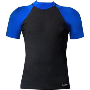 Aeroskin Nylon Short Sleeve Rash Guard with Color Accent