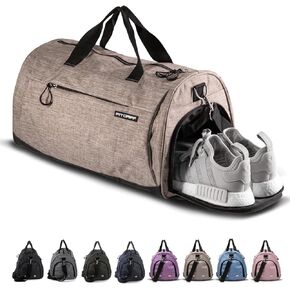 Fitgriff® Gym Bag for Men & Women with Shoe & Wet Compartment - Duffle Bag for Travel, Sports, Fitness & Workout