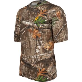 Shield Series Fused Cotton Shirt with Short Sleeves, Youth Camouflage Shirt