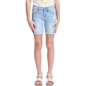 YMI Girls Wannabettafit Mid-Rise Bike Shorts with Roll Cuffs