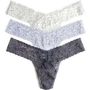 hanky panky, Low Rise, Granite, Marshmallow, Grey Mist, One Size (2-12), Comfortable and Durable Underwear for Women