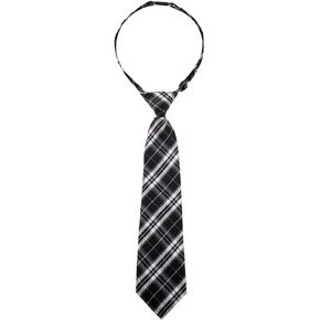 Retreez Stylish Plaid Checkered Woven Microfiber Pre-tied Boy's Tie