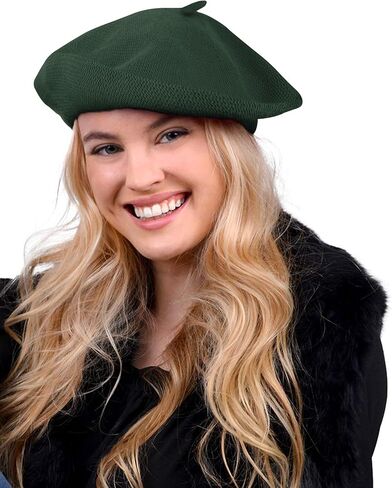 Parquet Cotton French Beret Hat for Women Casual and Chic - Boinas de Mujer para el Frio in Saudi Arabia
