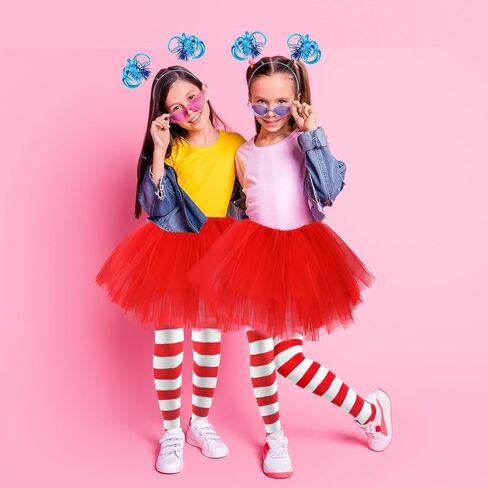 2 Set Kids High Knee Socks and Long Arm Warmer Gloves for World Book Day Dress Up in Kuwait