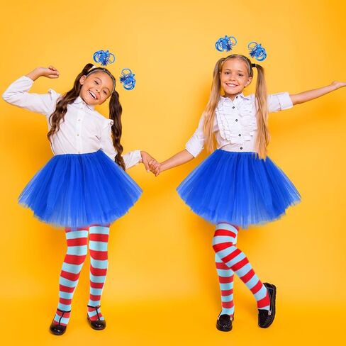 2 Set Kids High Knee Socks and Long Arm Warmer Gloves for World Book Day Dress Up in Kuwait