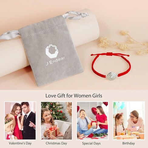 J.Endéar سوار زهرة ماندالا 925 الفضة الاسترليني للنساء الفتيات، اليدوية مضفر حبل تخريمية سلسلة مجوهرات قابلة للتعديل، اليوغا التأمل البوذية الروحية تميمة محظوظ هدية in Kuwait