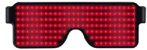 LED Glowing Glasses, 7 Colors USB Rechargeable Light up Glasses with 7 Flashing Modes for Parties, Halloween, Christmas(Color random delivery) in Saudi Arabia