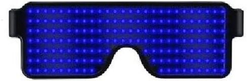 LED Glowing Glasses, 7 Colors USB Rechargeable Light up Glasses with 7 Flashing Modes for Parties, Halloween, Christmas(Color random delivery) in Saudi Arabia