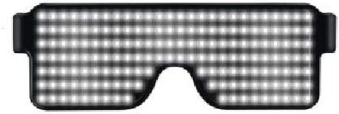 LED Glowing Glasses, 7 Colors USB Rechargeable Light up Glasses with 7 Flashing Modes for Parties, Halloween, Christmas(Color random delivery) in Saudi Arabia
