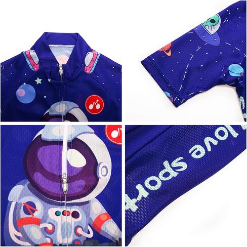 Cycling Jersey Shorts Set padded Suit Kid's Bicycle Tops Shirt Mountain Bike Riding in Saudi Arabia
