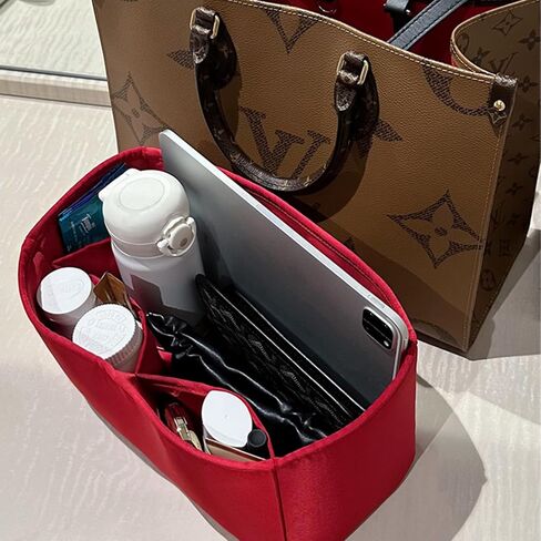 Onthego Bags Organizer, Silky Bag Insert Compatible with LV Onthego PM/MM/GM, Lightweight Handbag Shaper for Daily Use (Custom Color) in Saudi Arabia