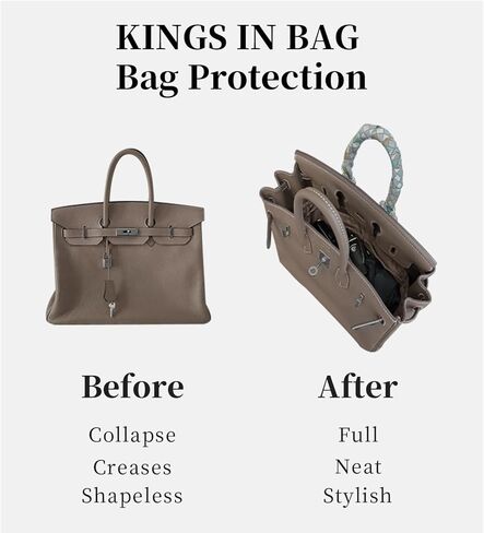 Onthego Bags Organizer, Silky Bag Insert Compatible with LV Onthego PM/MM/GM, Lightweight Handbag Shaper for Daily Use (Custom Color) in Saudi Arabia