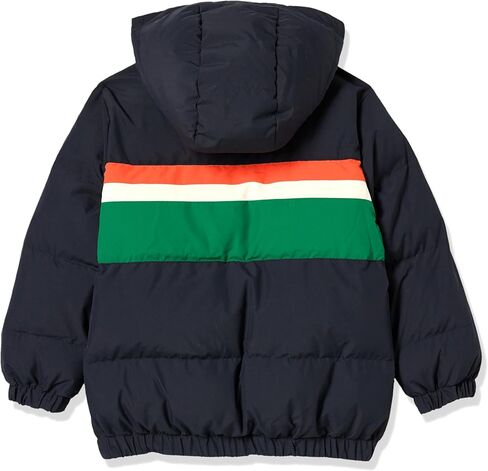 Lacoste Unisex Kids Striped Hooded Puffer Jacket PARKAS & BLOUSONS in Saudi Arabia