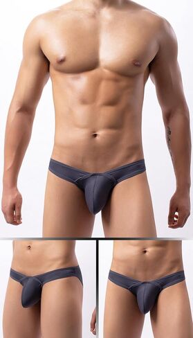 Maiclaice Men's Ice Silk Bikini Low Rise Briefs Underwear in Saudi Arabia