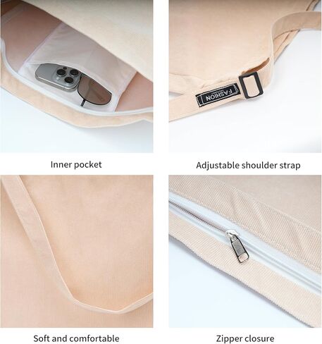 حقيبة يد REDSINDA سروال قصير للنساء حقائب كتف بسحاب للعمل والسفر والتسوق in Kuwait