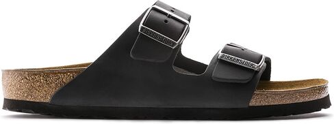 Birkenstock Arizona Leather Sandal - Men's Black Oiled Leather, 43.0 in Saudi Arabia