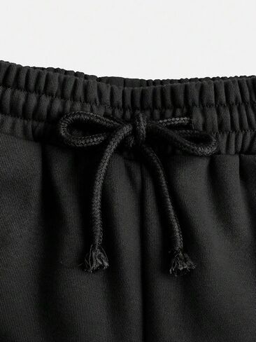 SweatyRocks Girl's Drawstring Waist Straight Leg Sweatpants Solid Workout Joggers with Pockets in Saudi Arabia