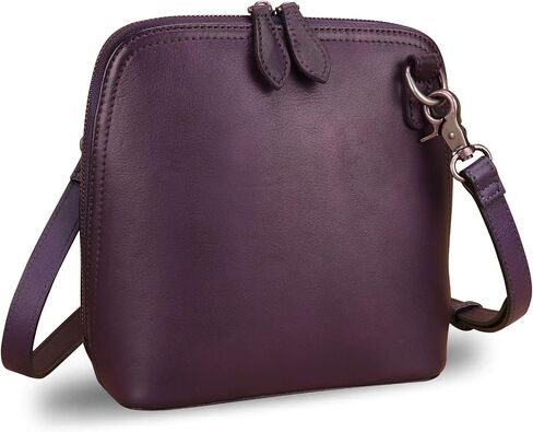 Genuine Leather Crossbody Bag for Women Vintage Style Handmade Satchels Small Shoulder Bag Handbag Purses in Saudi Arabia
