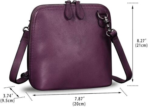 Genuine Leather Crossbody Bag for Women Vintage Style Handmade Satchels Small Shoulder Bag Handbag Purses in Saudi Arabia