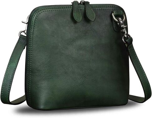 Genuine Leather Crossbody Bag for Women Vintage Style Handmade Satchels Small Shoulder Bag Handbag Purses in Saudi Arabia