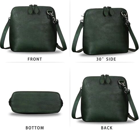 Genuine Leather Crossbody Bag for Women Vintage Style Handmade Satchels Small Shoulder Bag Handbag Purses in Saudi Arabia