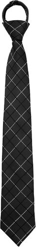 Luckyvestir Boys Tie, School Ties for Boys Girls, 15" Pretied Plaid Zipper Kids Ties for Graduation (Age 8-14) in Saudi Arabia